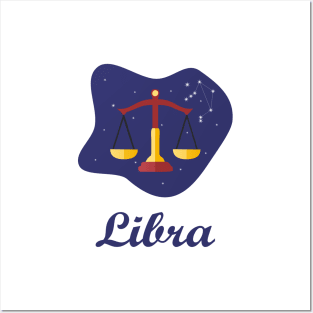 Libra Zodiac Sign Constellation Sky Posters and Art